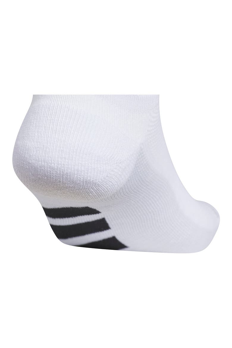 Superlite All Day 3-Pack AEROREADY No Show Socks, Alternate, color, WHITE/ BLACK/ CLEAR GREY