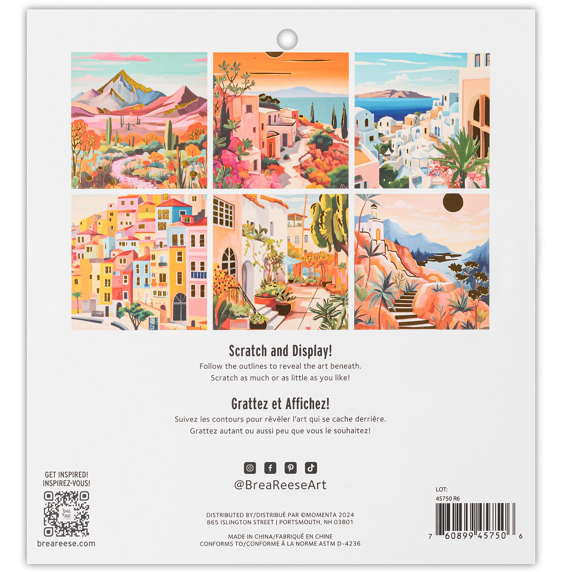 Brea Reese Scratch Art Paper Pad, Landscape Destinations | Nordstrom