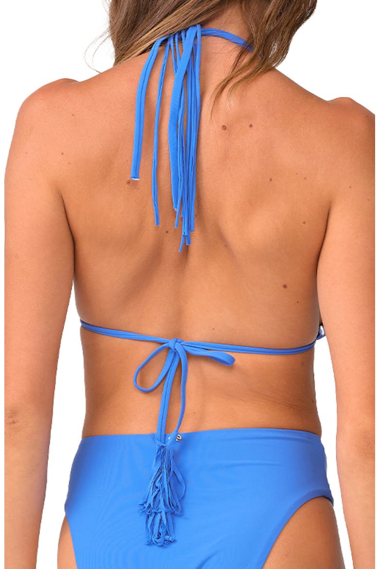 Mila Triangle Bikini Top, Alternate, color, BLUEBERRY