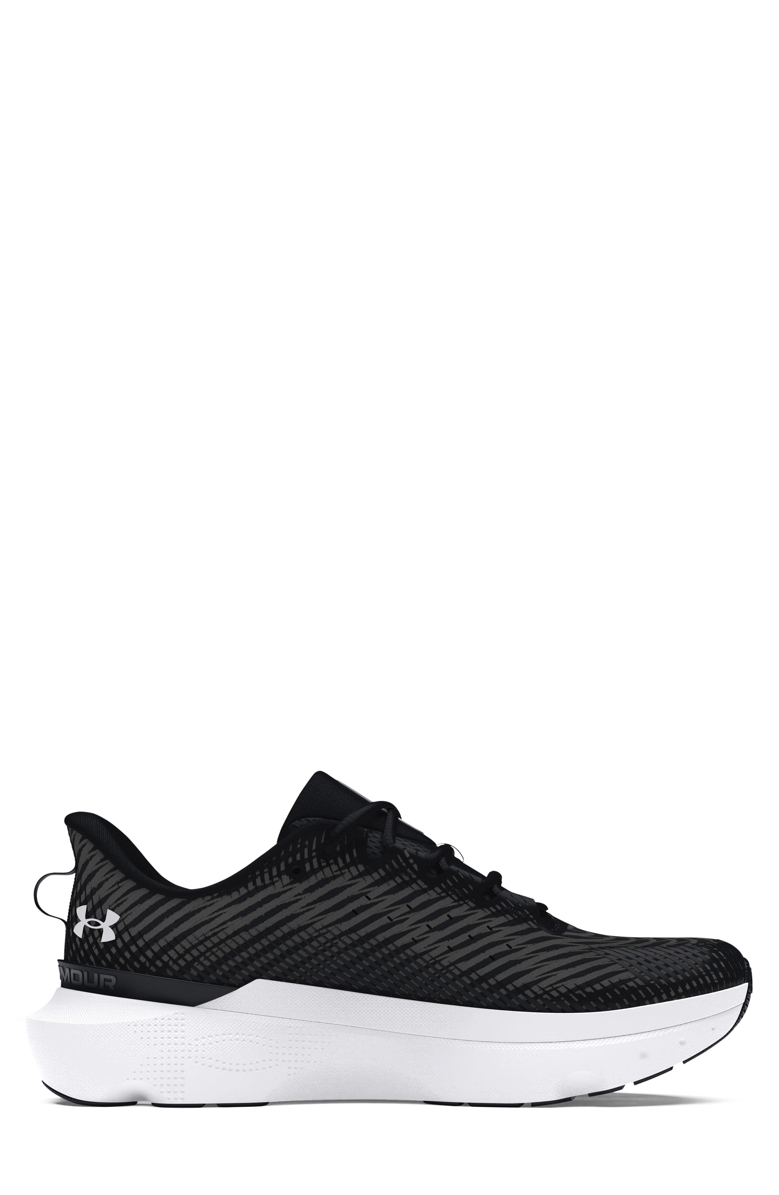 Under Armour Infinite Pro Sneaker, Alternate, color, Black/ White