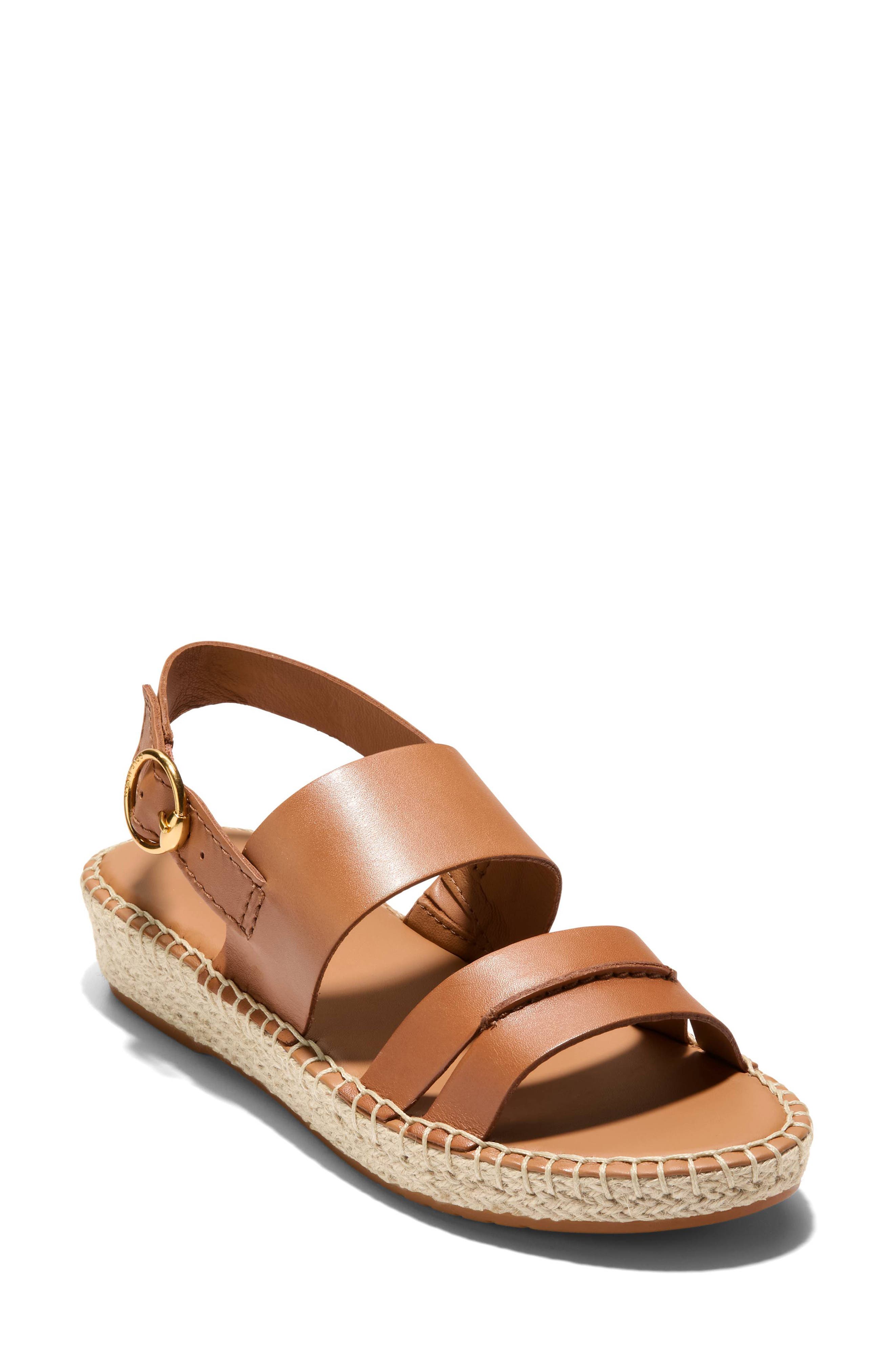 Cloudfeel Tilden Sandal, Main, color, PECAN LEATHER