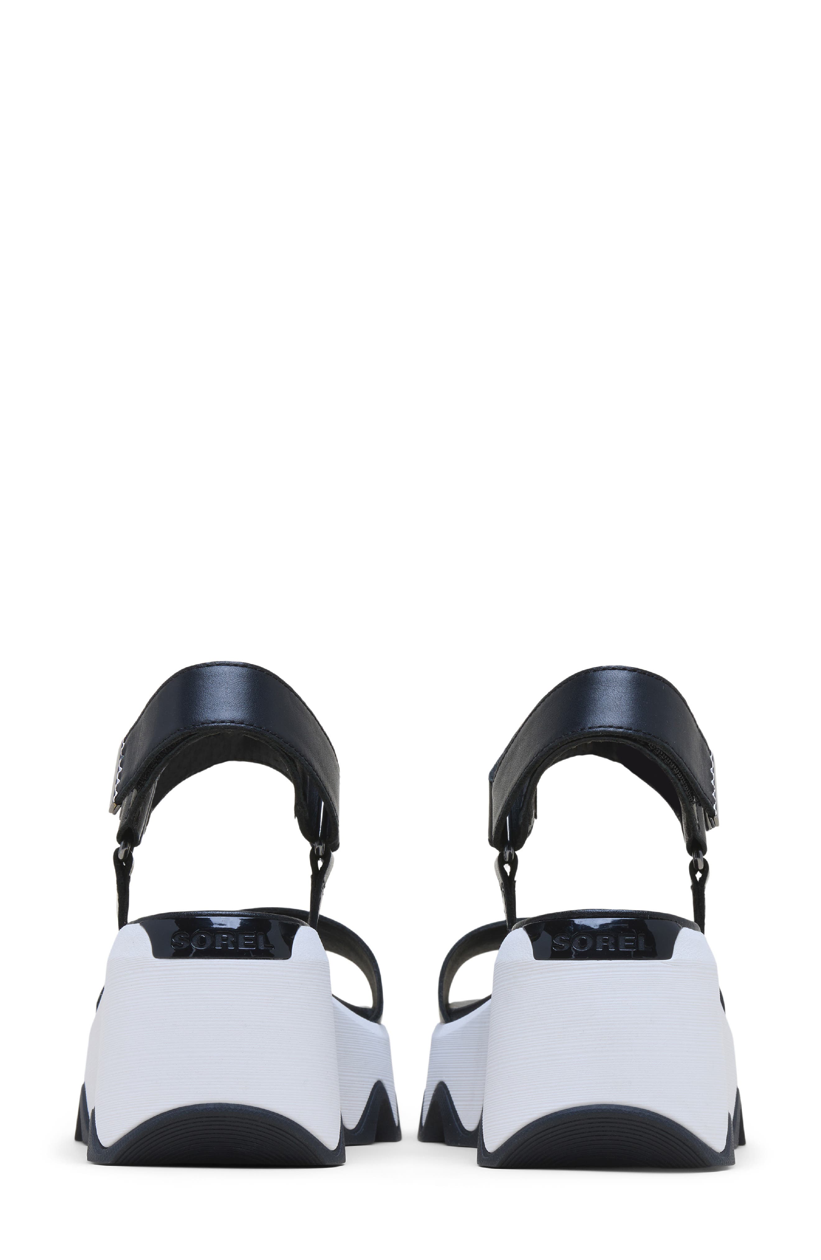 SOREL Kinetic<sup>™</sup> Aura Ankle Strap Platform Sandal, Alternate, color, Black/ Sea Salt