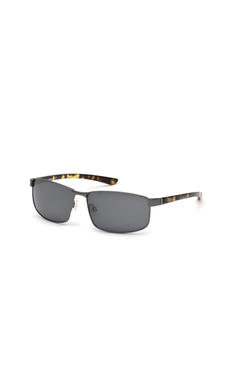 Rectangular Metal Polarized Sunglasses