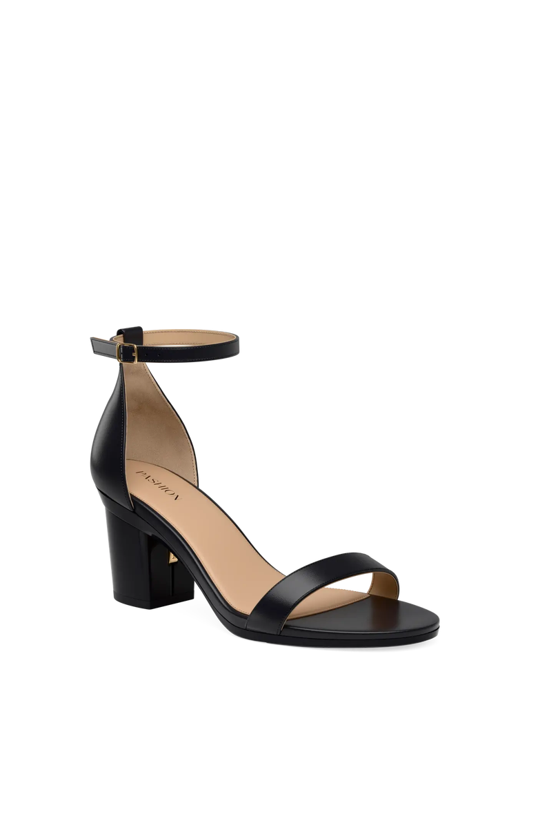 Pashion Footwear The Pashionista 3" Block Convertible Heel, Alternate, color, Coal Leather