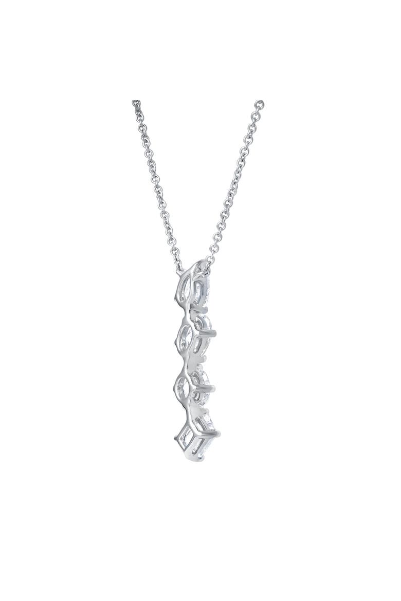 Selara 14K Gold Lab Grown Diamond Necklace - 2 Ct, Alternate, color, 14K White Gold