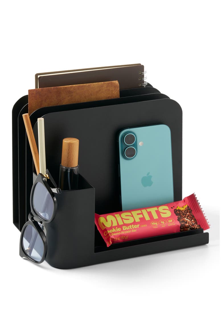 Align Desk Caddy, Alternate, color, BLACK