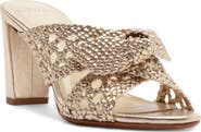 Alexandre Birman Belinda Woven Block Heel Sandal