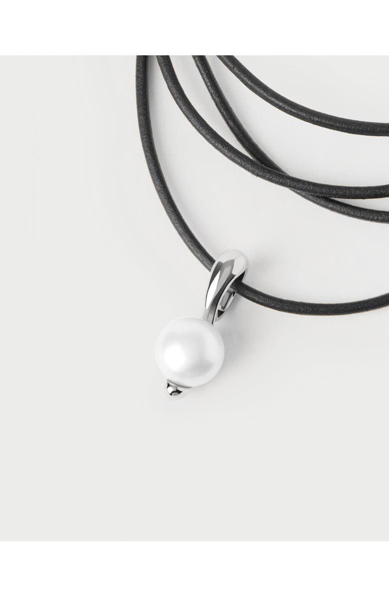 PDPAOLA La Perla Essential Pendant Necklace, Alternate, color, Onyx