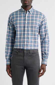 johnnie-O Feldy Plaid Stretch Button-Down Shirt