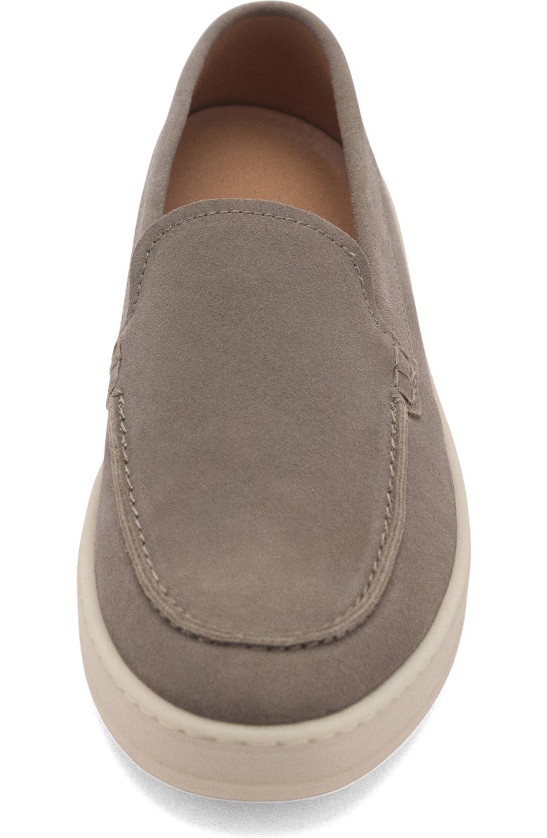MANGO Suede Loafer, Alternate, color, Grey
