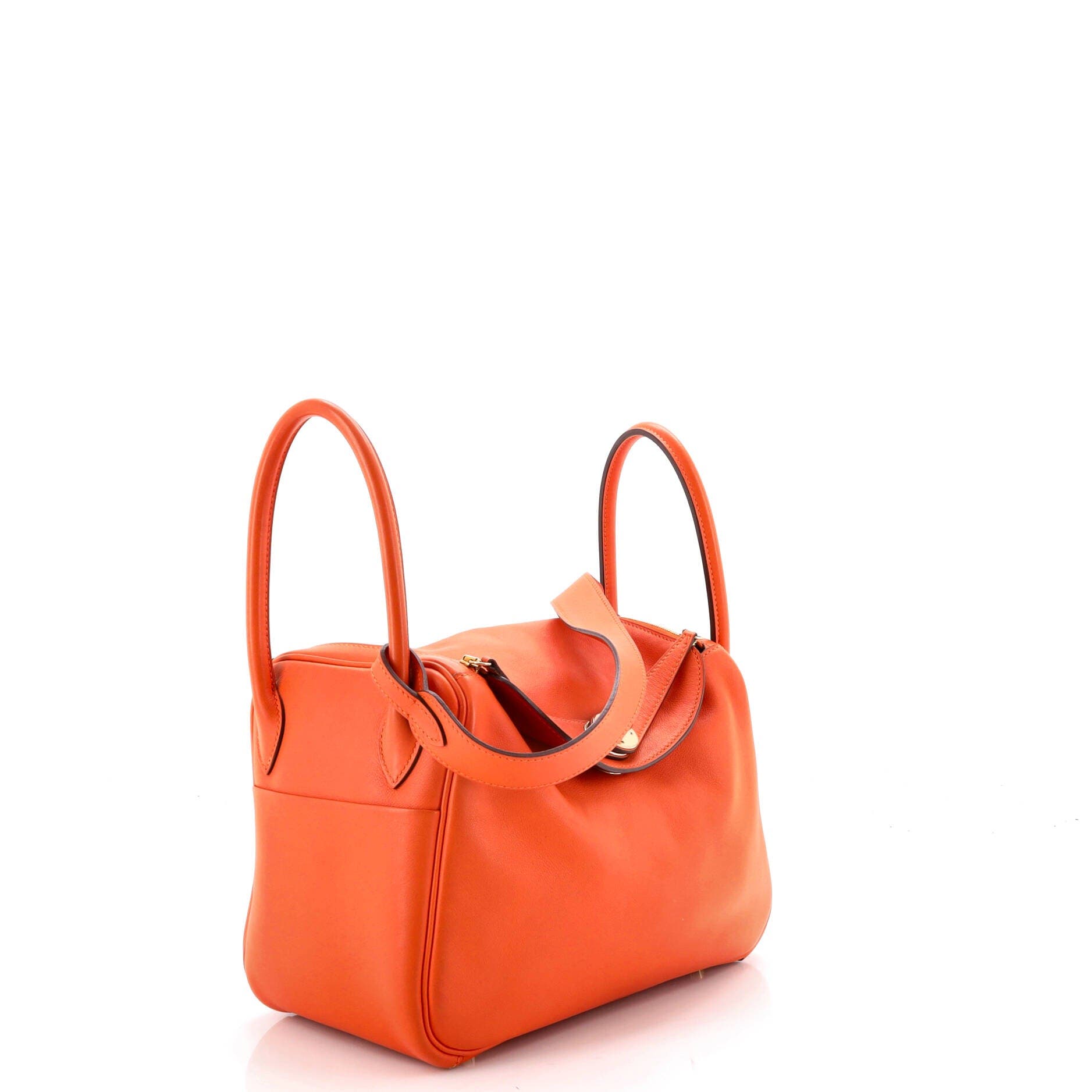 Pre-Owned Hermes Lindy Bag Verso Swift 26, Alternate, color, Verso-Orange H/Vermillion