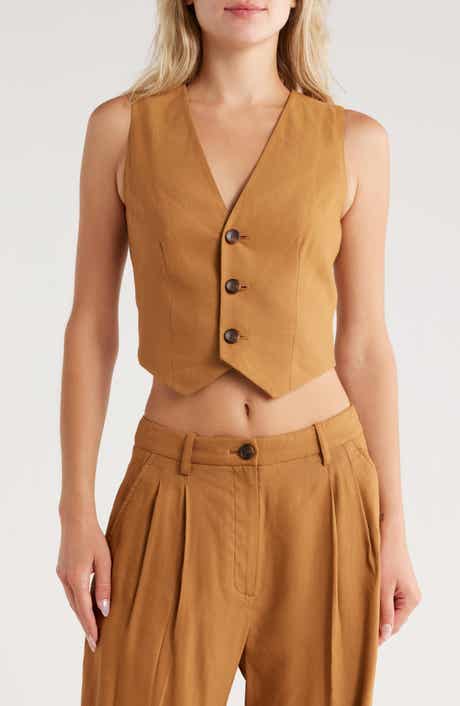 A.L.C. Maxwell Linen Blend Vest