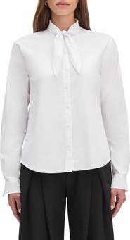Favorite Daughter Grateau Cotton Blend Button-Up Shirt