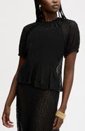 Sam Edelman Semisheer Stretch Lace Top