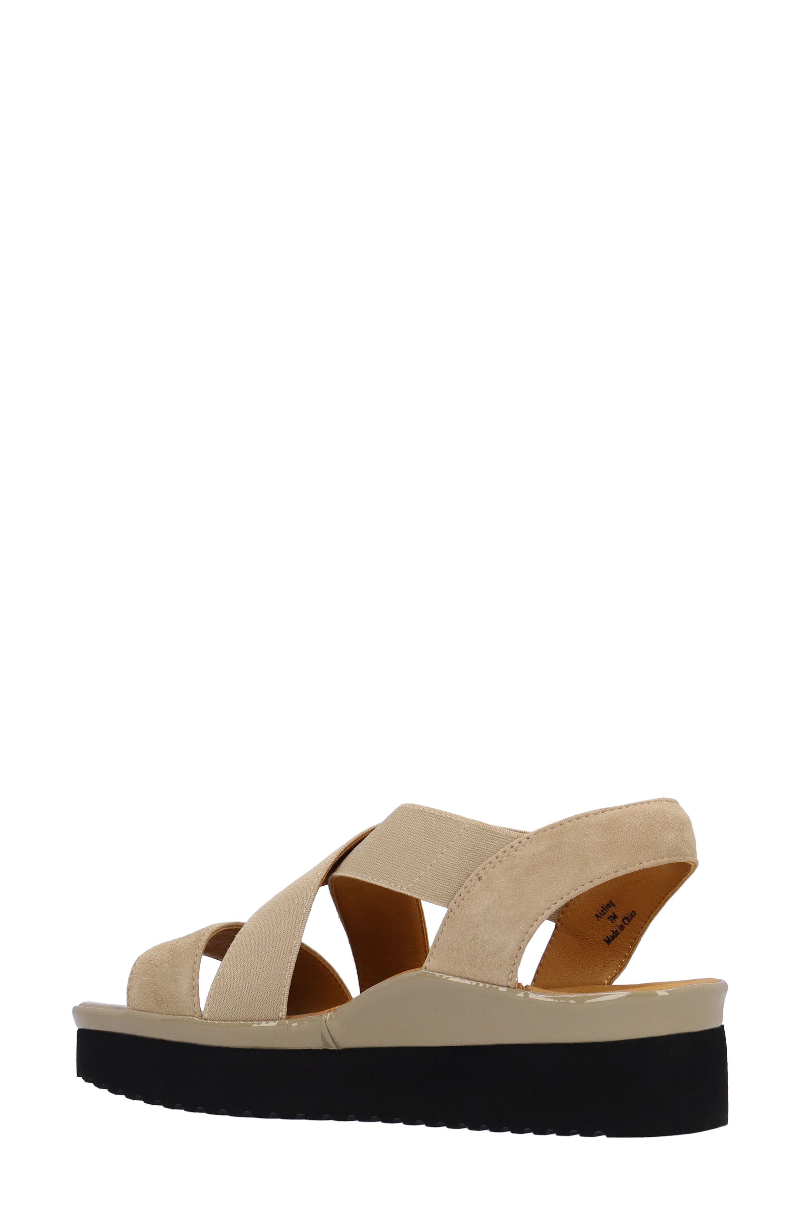 L'Amour des Pieds Aizling Ankle Strap Sandal, Alternate, color, Taupe