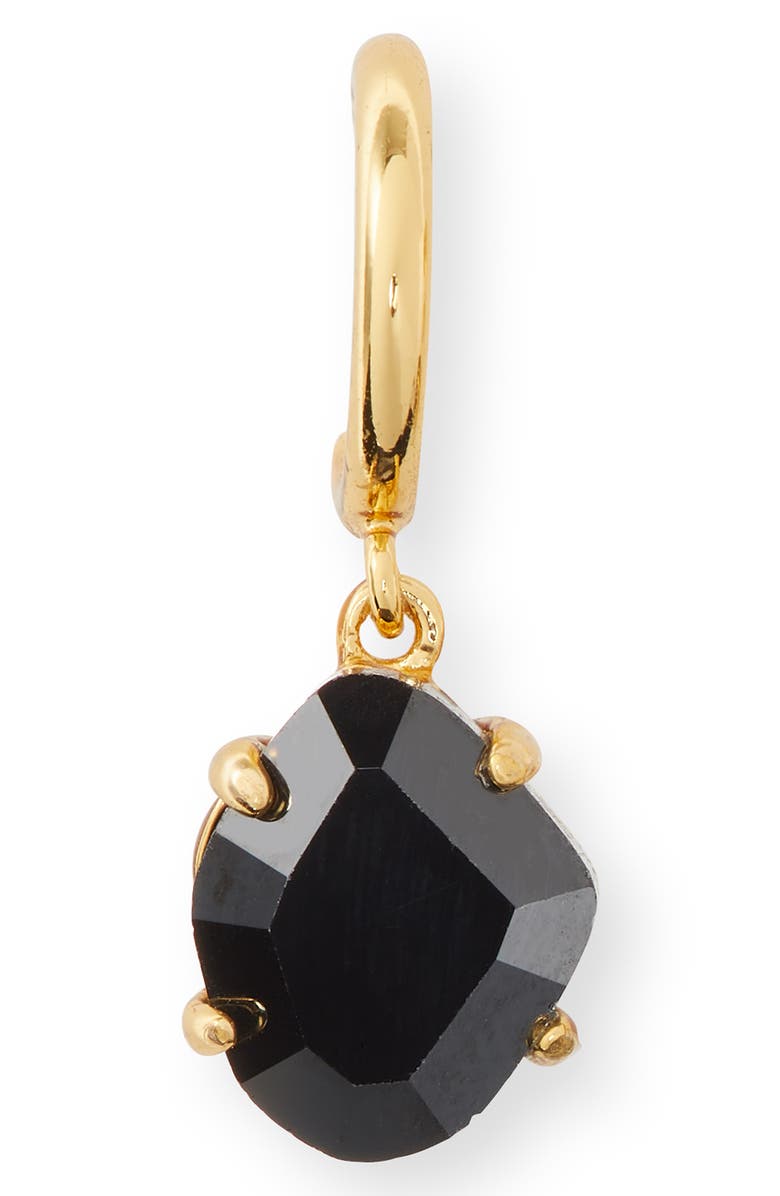 Kate Spade New York treasure trove crystal drop huggie hoop earrings, Alternate, color,