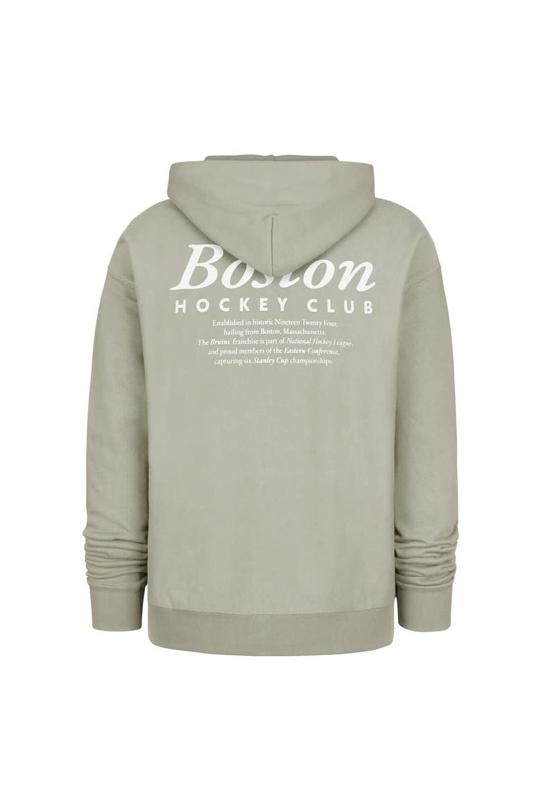 Men's '47  Gray Boston Bruins Foundation Pullover Hoodie, Alternate, color, Gray