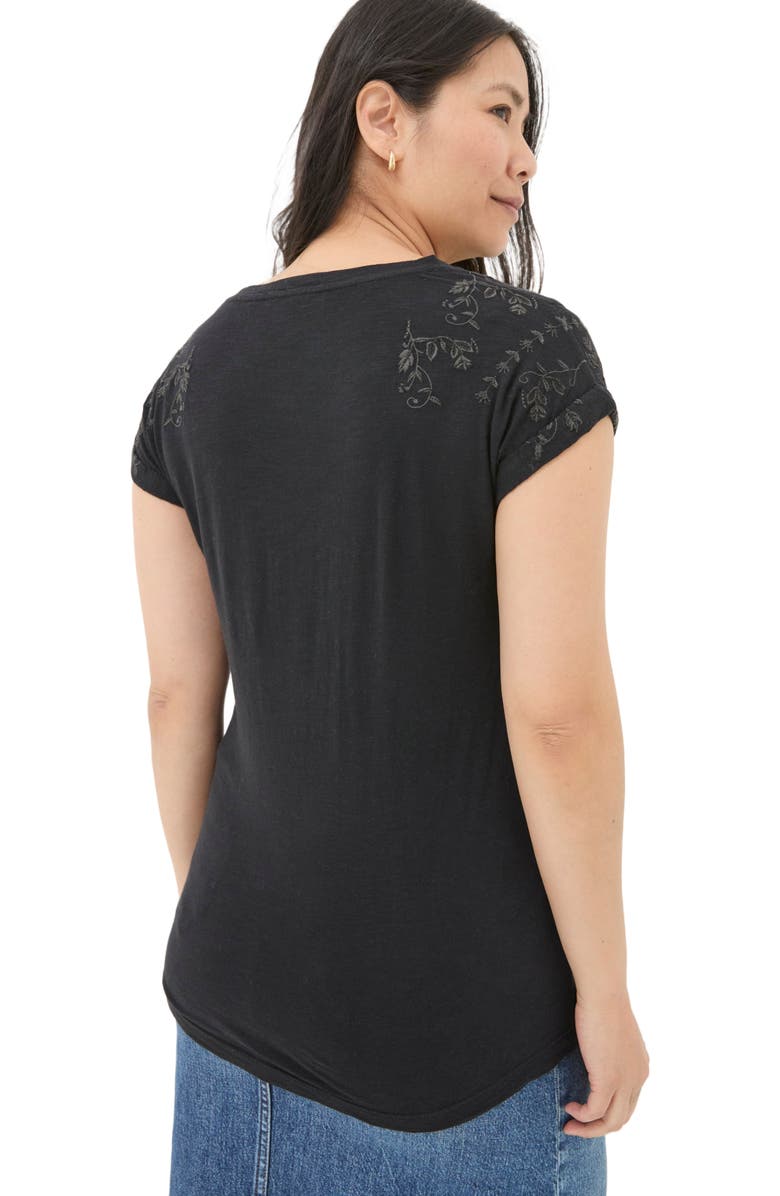 FatFace Women's Ivy Embroidered T-Shirt, Alternate, color, 