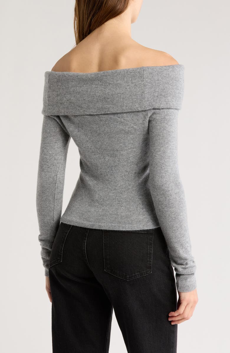Coretta Off the Shoulder Cashmere Blend Sweater
