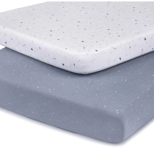 Mini Crib Sheet Baby Fitted Pack N Play In Blue Celestial