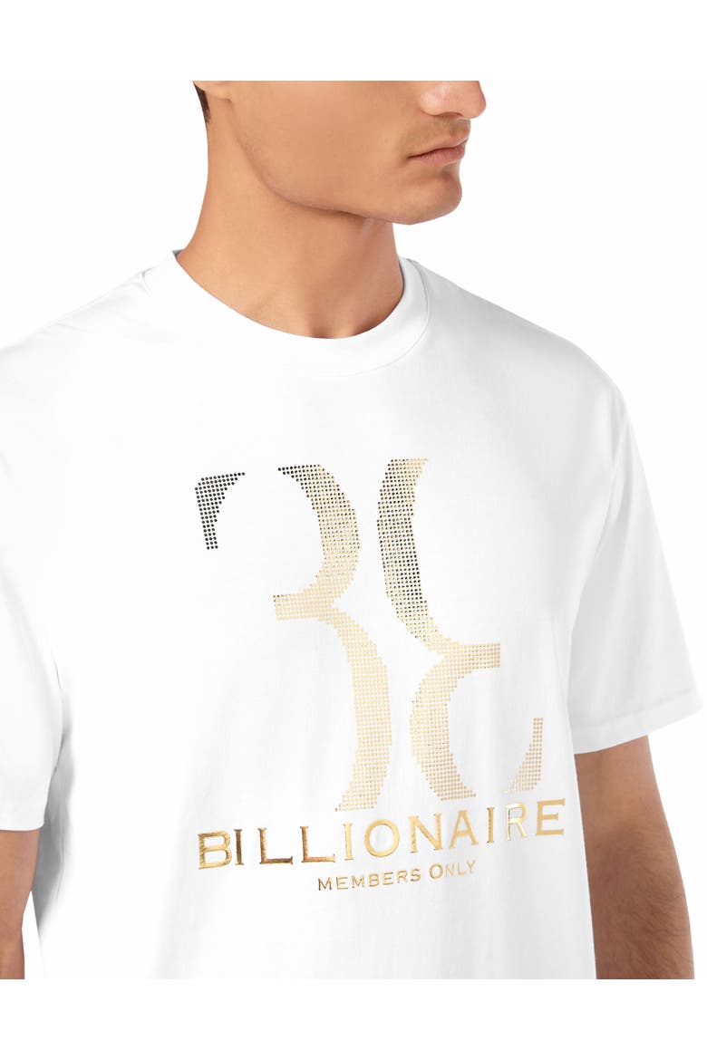 T-Shirt Round Neck Logo Men, Alternate, color, white