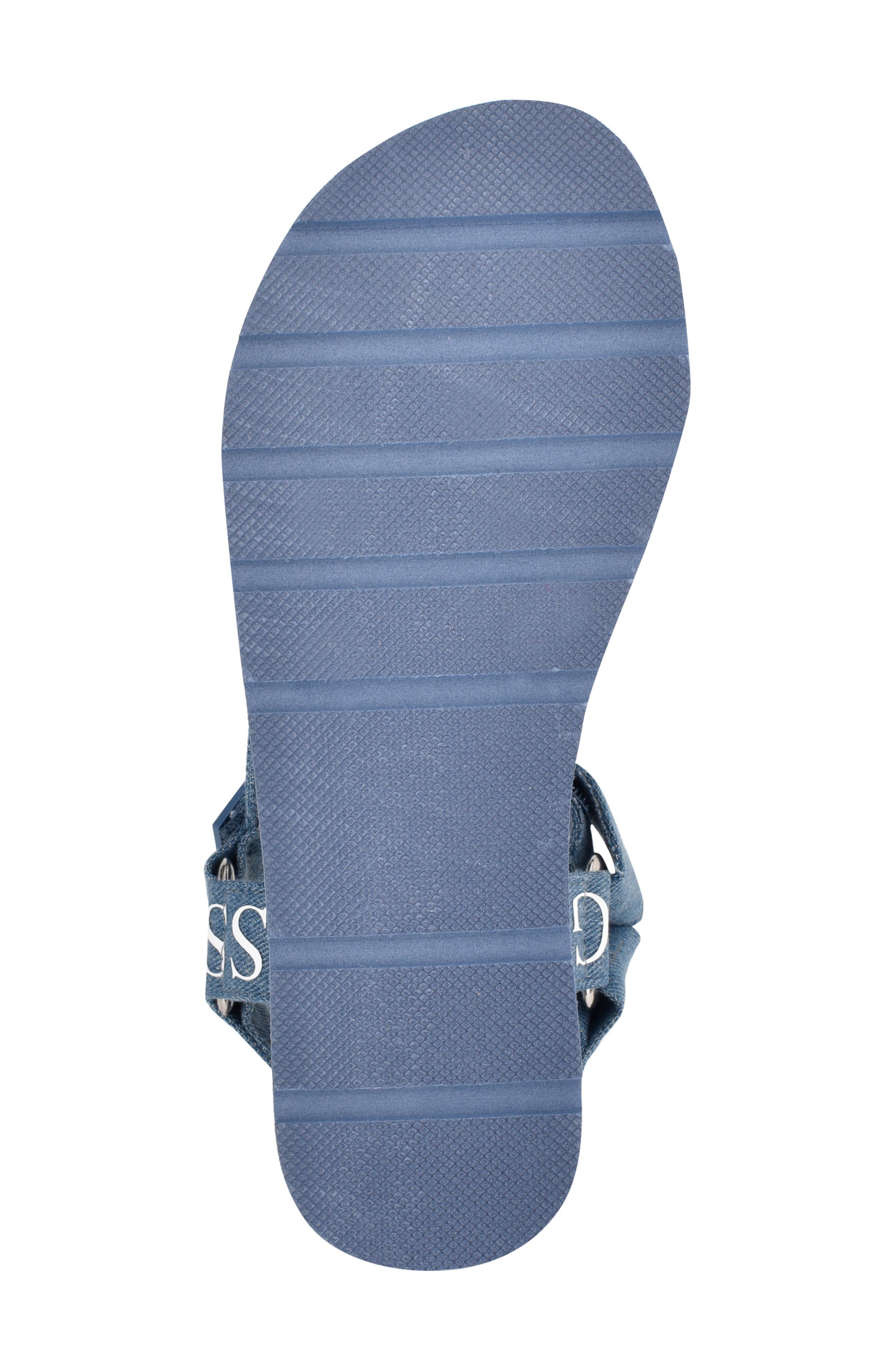 GUESS Avin Platform Sandal, Alternate, color, Blue