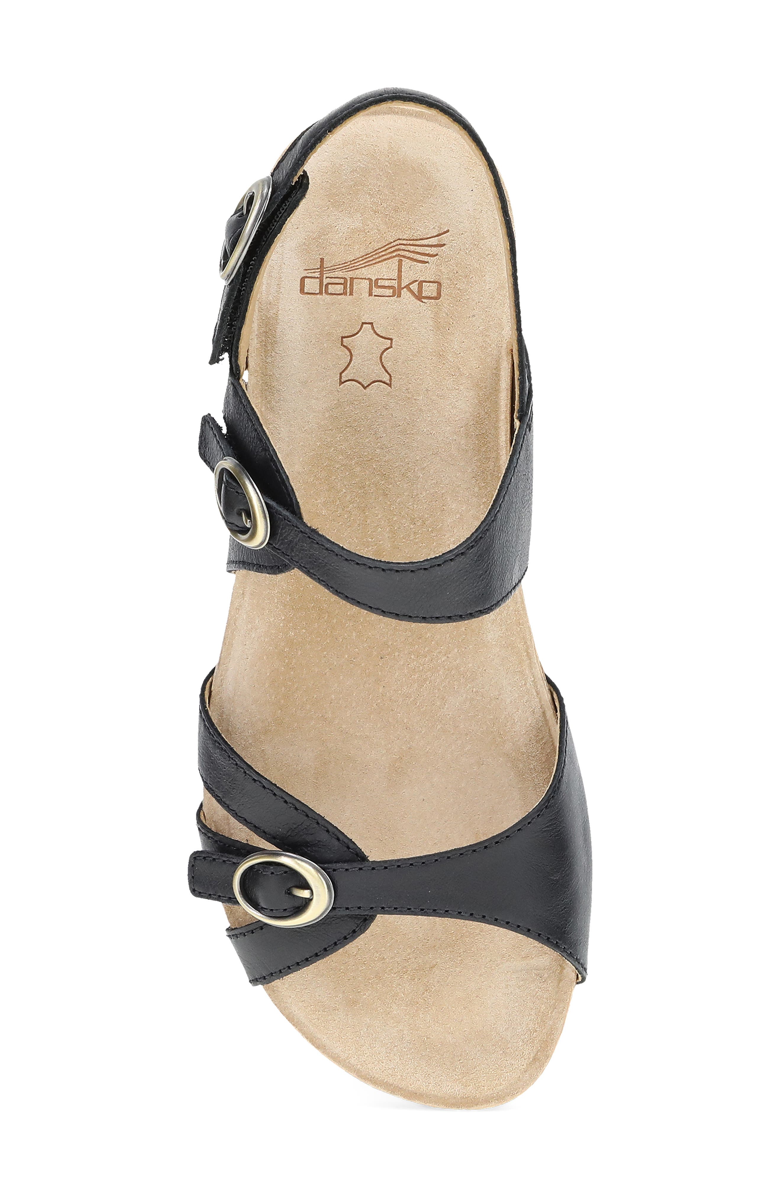 Dansko Ruthie Strappy Sandal, Alternate, color, Black