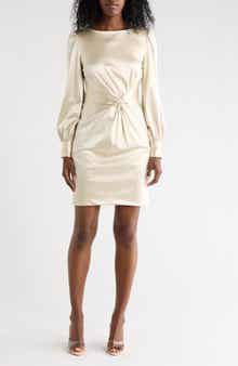 Julia Jordan Front Twist Long Sleeve Dress