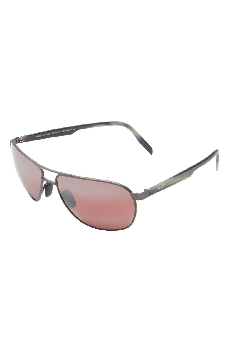 Maui Jim 61mm Polarized Aviator Sunglasses, Alternate, color, 