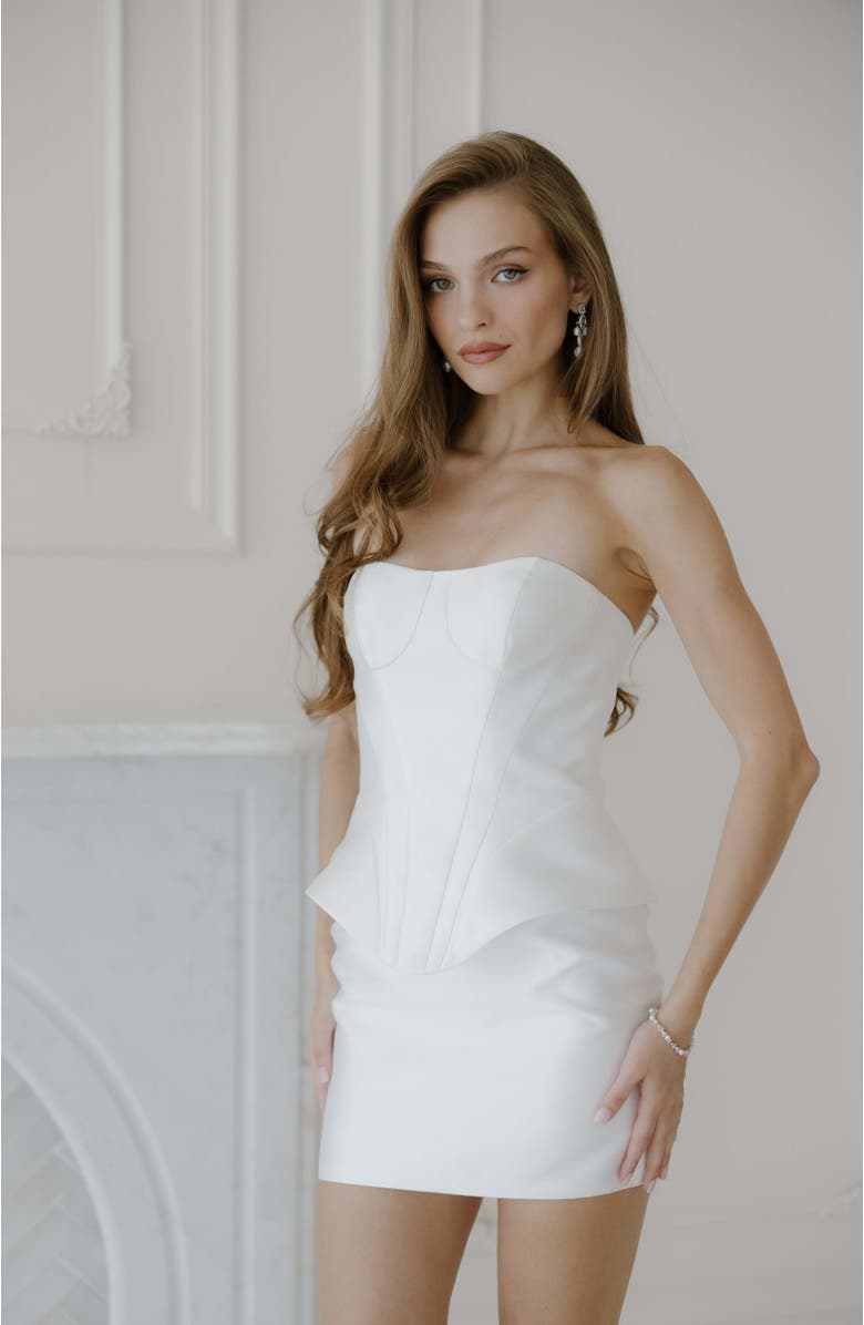 Untamed Petals Celeste Mini Dress, Main, color, Ivory