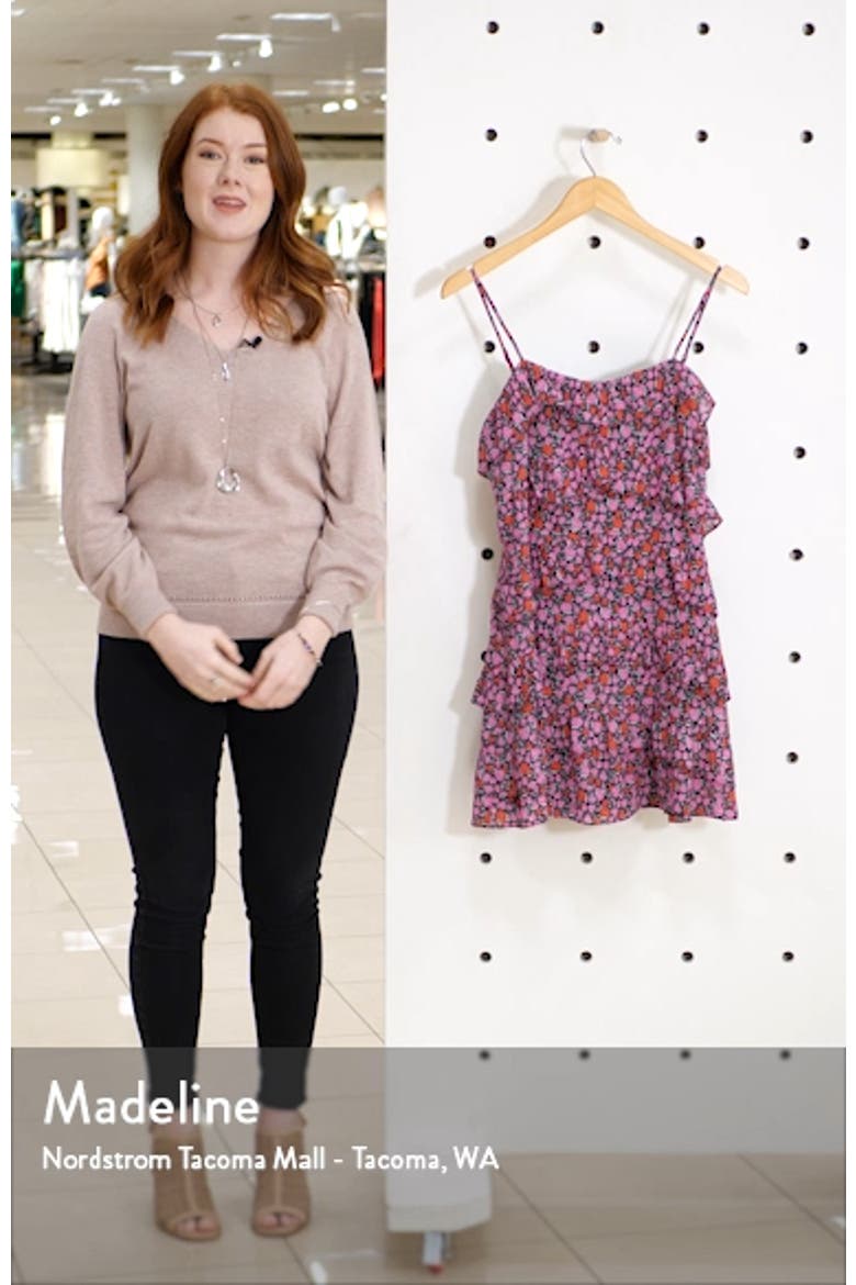 Floral Ruffle Tiered Minidress video