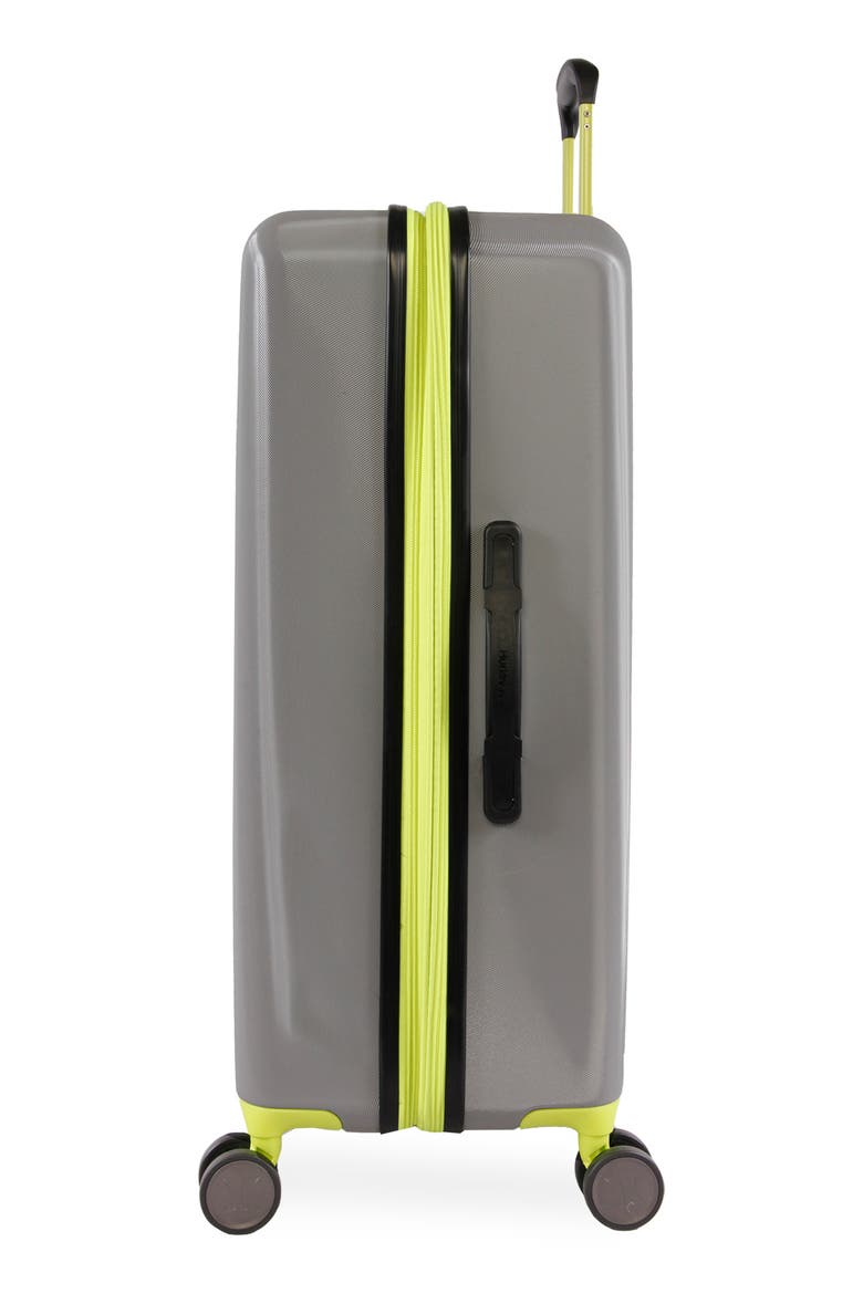 Suki 29" Hardshell Spinner Suitcase, Alternate, color, LIGHT GREY / NEON