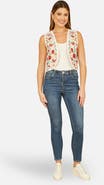 Yumi Folk Embroidered Cotton Waist Coat
