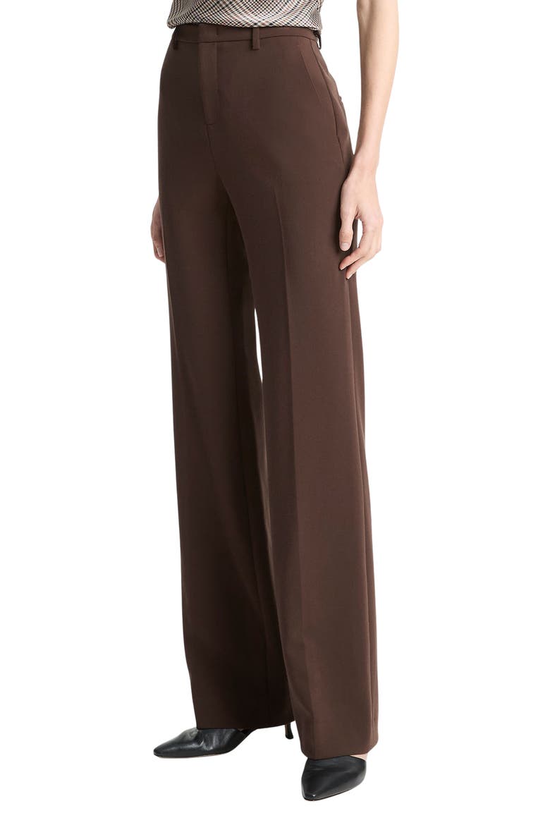Simone Mid Rise Flare Pants, Main, color, DEEP ESPRESSO