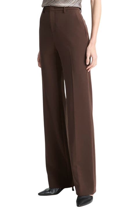 Tailored Mid Rise Stretch Bootcut Pants