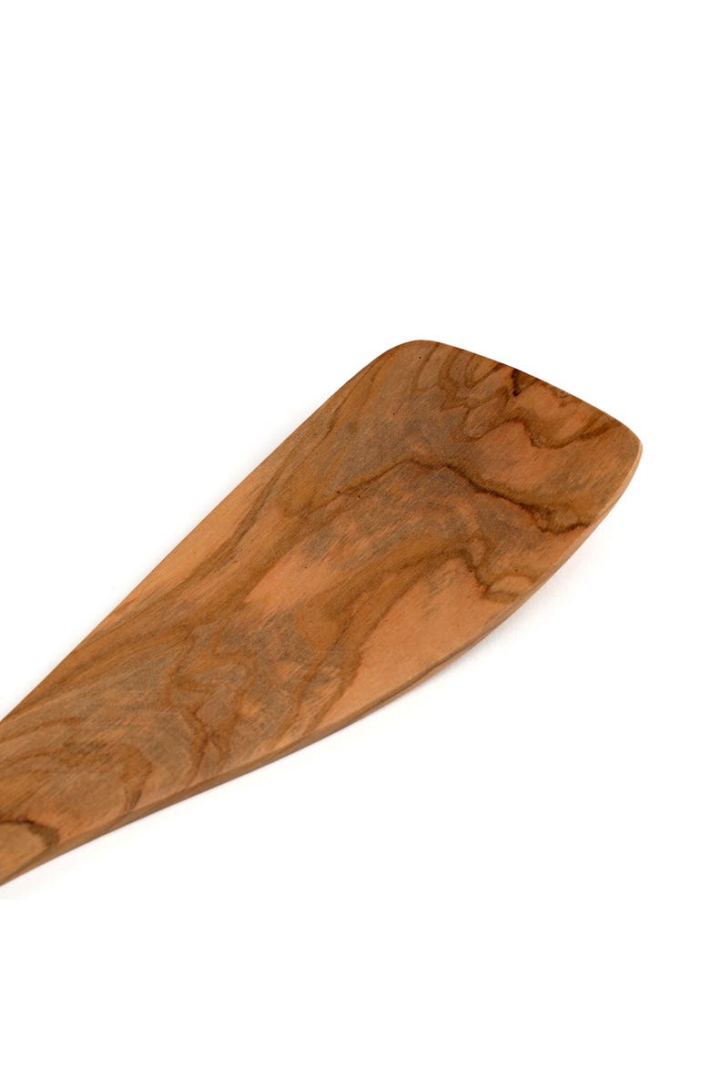 Berard Handcrafted Olive Wood 13 Inch Curved Spatula, Alternate, color, Brown