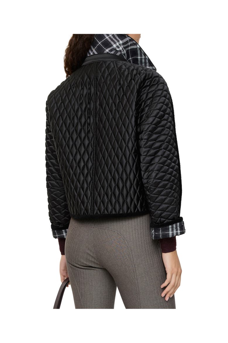 Cropped Quilted Nylon Floriston Jacket, Alternate, color, Black