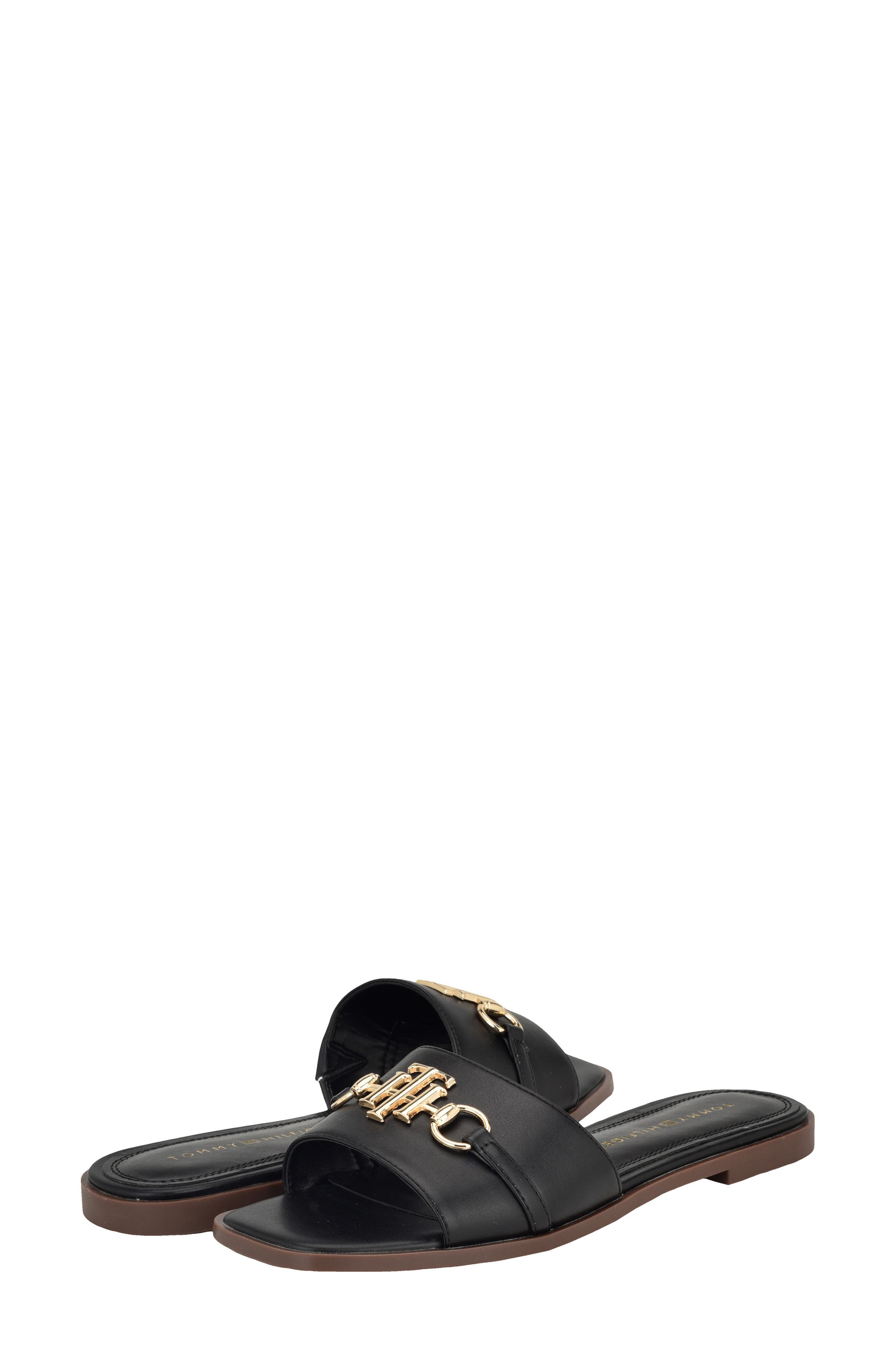 Tommy Hilfiger Pipper Slide Sandal, Alternate, color, Black