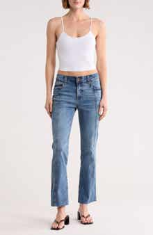 KUT from the Kloth Nikki Raw Ankle Flare Leg Jeans