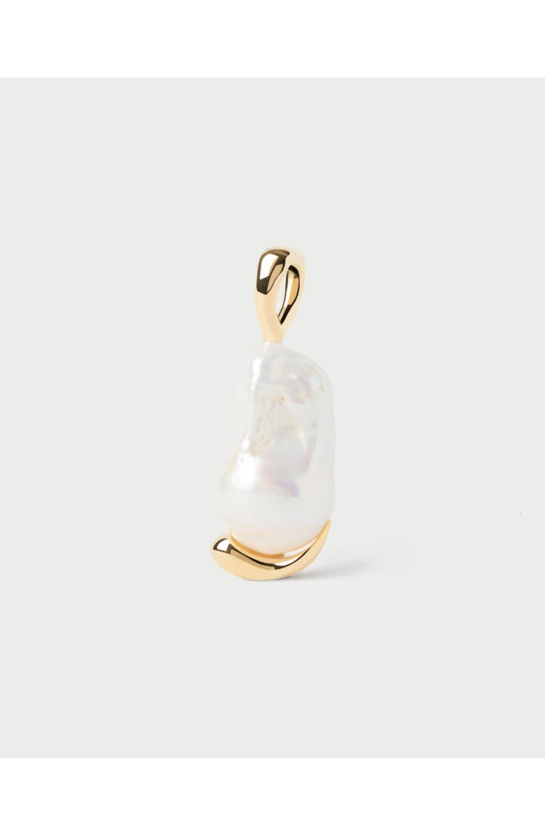 PDPAOLA La Perla Pendant Necklace, Alternate, color, Brass