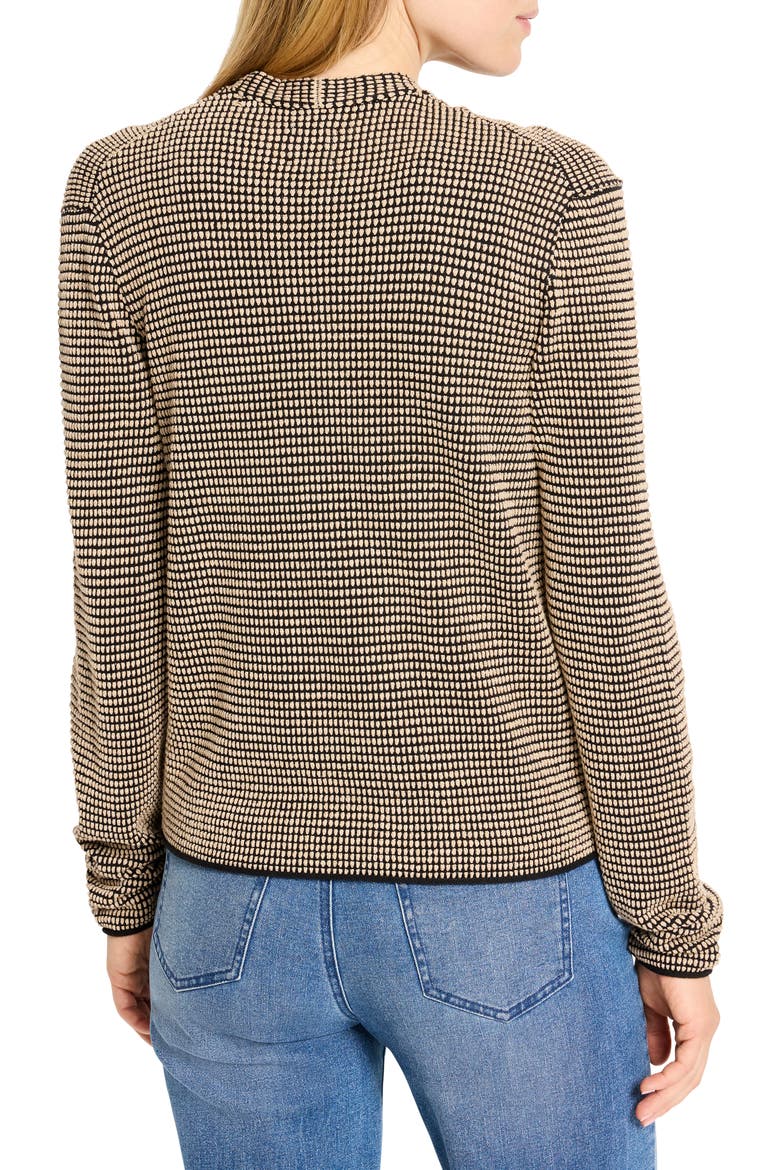 Pixel Hooked Up Cotton Blend Cardigan, Alternate, color, NEUTRAL MULTI