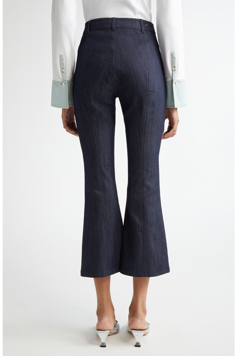 Celeste Crop Flare Jeans, Alternate, color, INDIGO