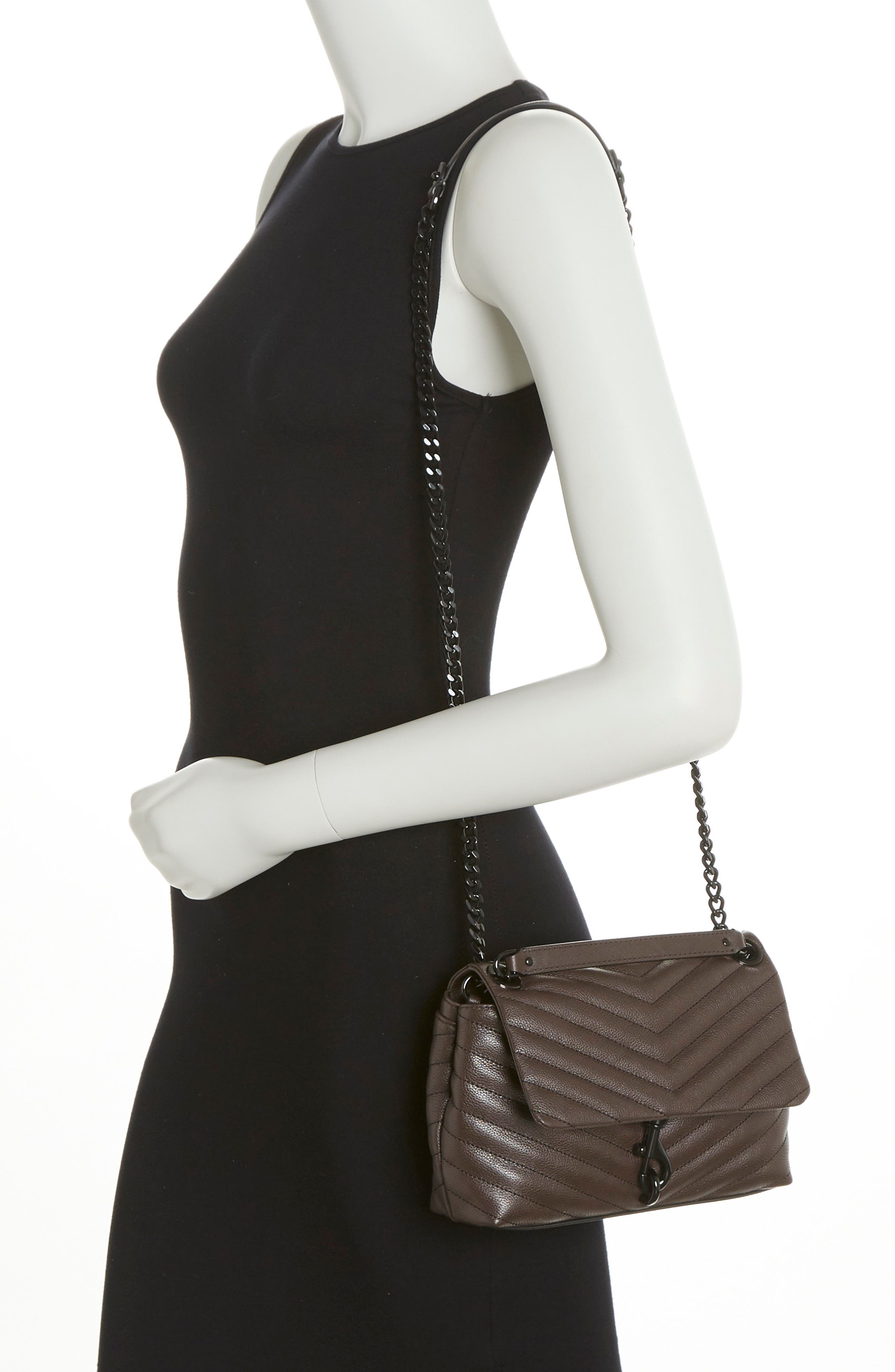 Rebecca Minkoff Edie Leather Crossbody Bag, Alternate, color, 