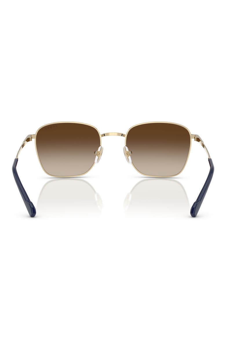 53mm Pillow Sunglasses, Alternate, color, PALE GOLD