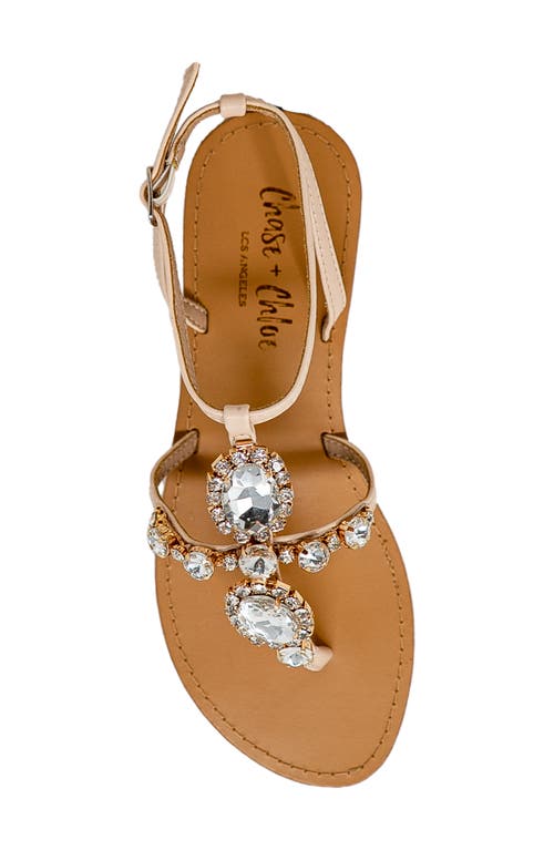 CHASE & CHLOE CHASE AND CHLOE EMBELLISHED ANKLE SANDAL 