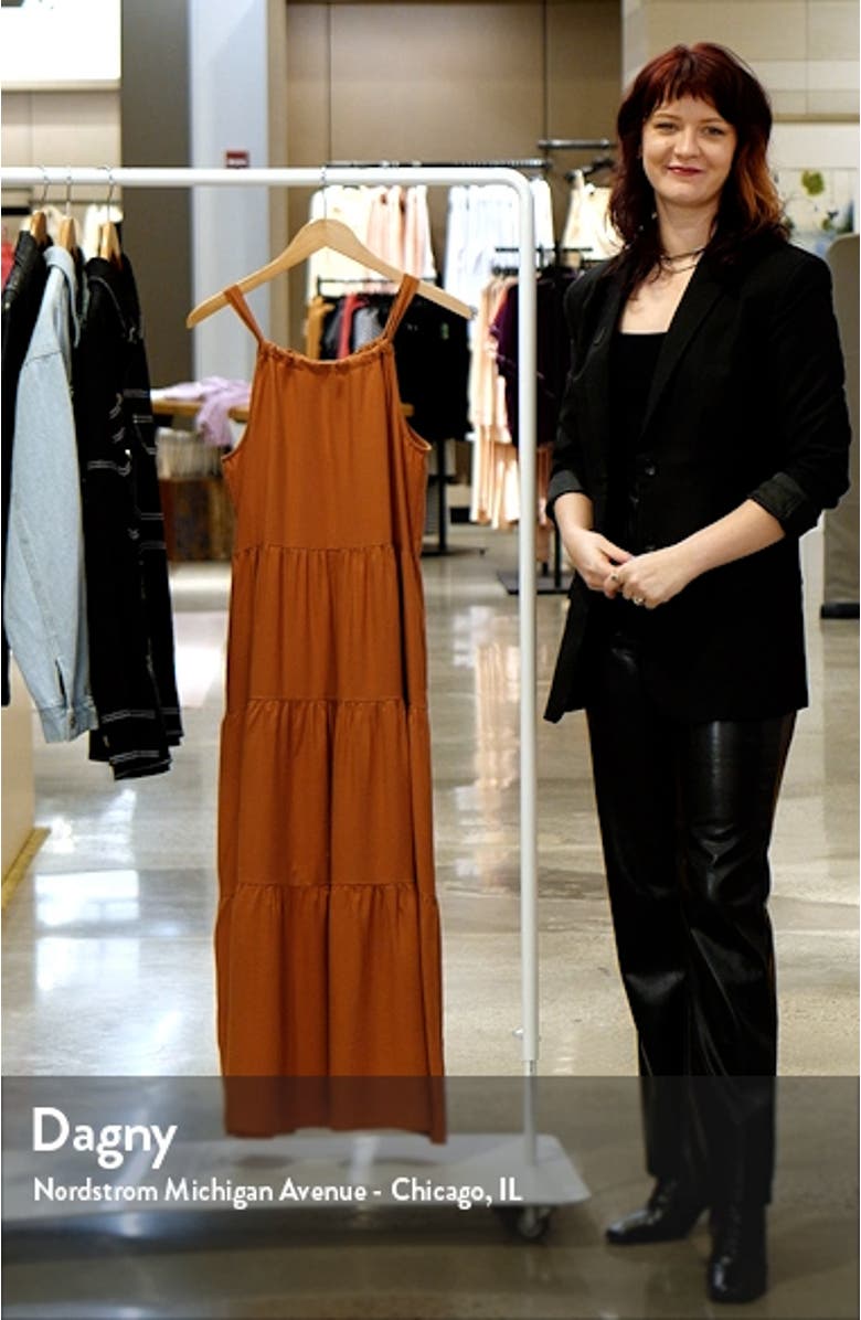 Tiered Halter Maxi Dress, sales video thumbnail