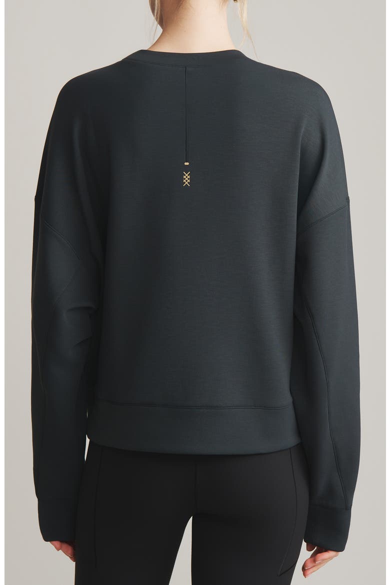 DreamGlow Crewneck Sweatshirt, Alternate, color, BLACK