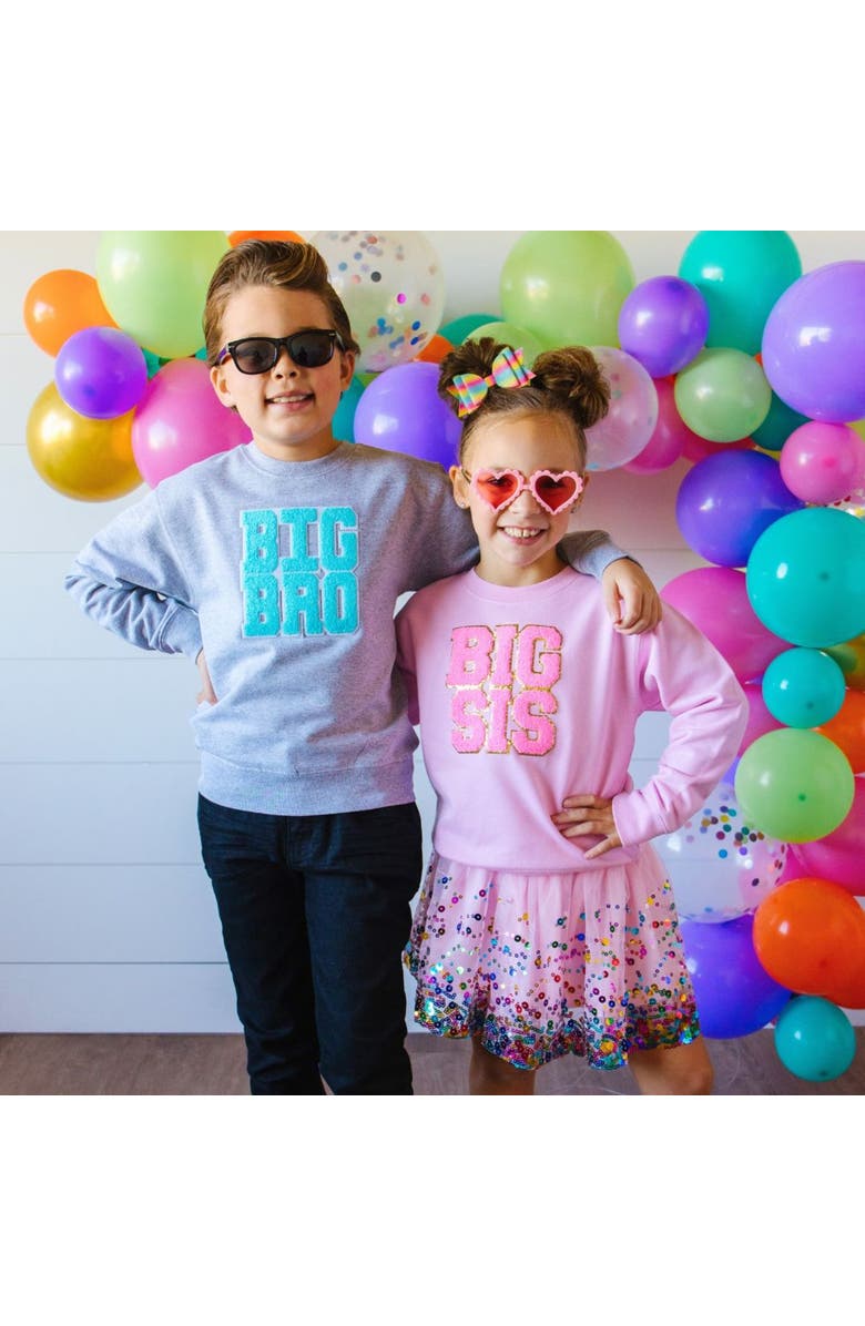 Sweet Wink Big Sis Patch Sweatshirt, Alternate, color, 