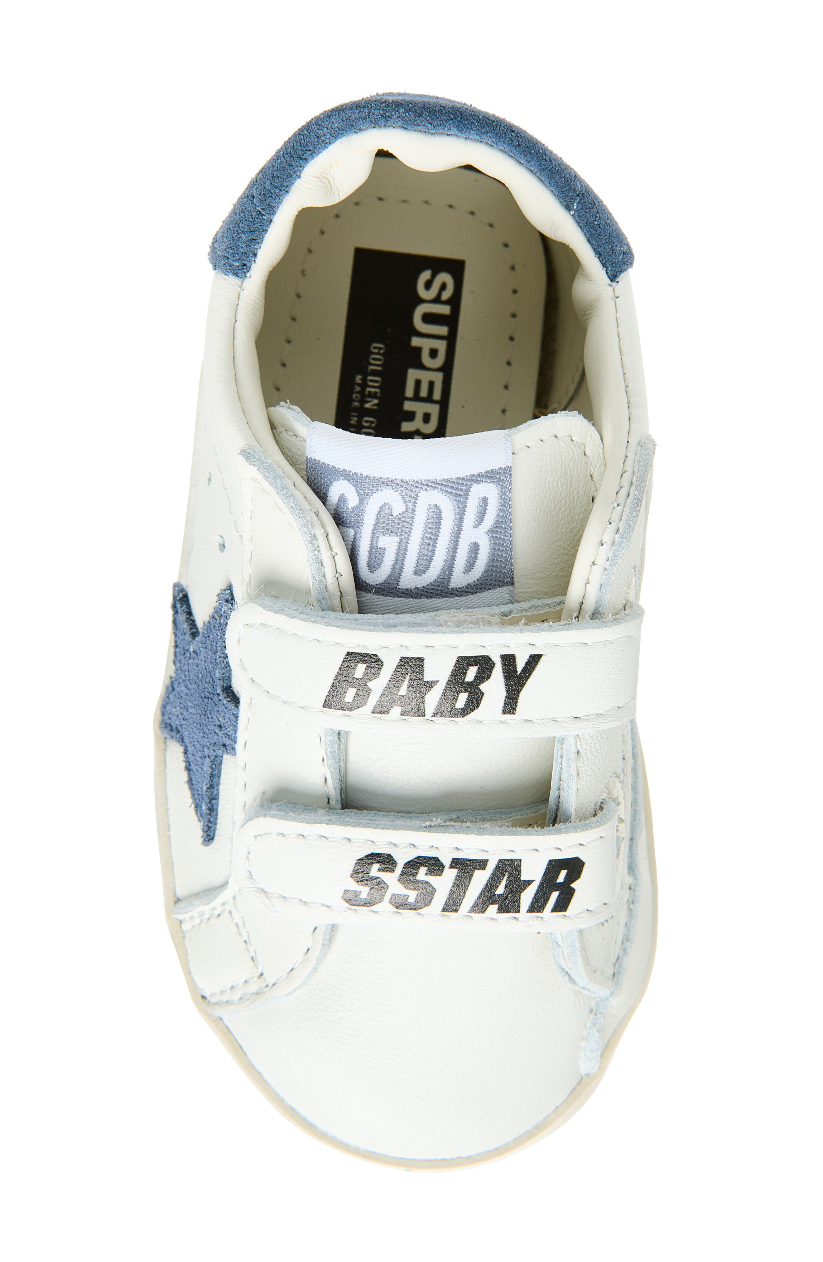 Kids' Baby School Sneaker, Alternate, color, WHITE/ BLUE DENIM