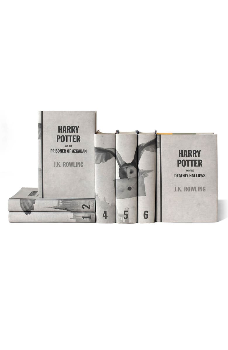 Juniper Books Harry Potter Hogwarts Book Set, Cool Neutral, Alternate, color, Cool Neutral